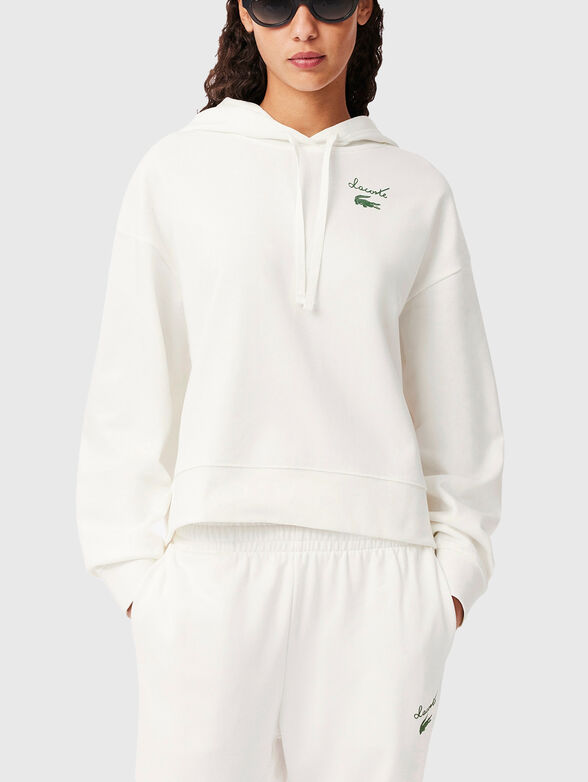 Sweatshirt with hood and logo - 1
