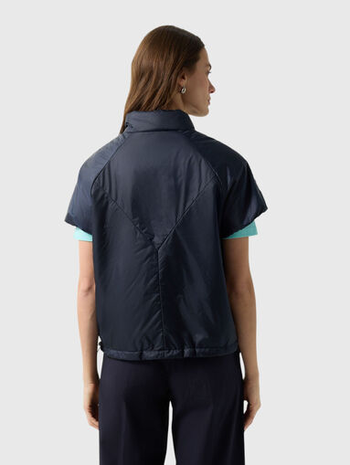 BRITANY-1 Sleeveless transition jacket in dark blue - 3