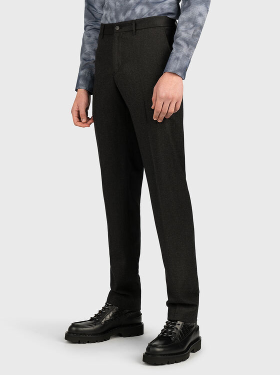Вълнен панталон в тъмносив цвят - 1