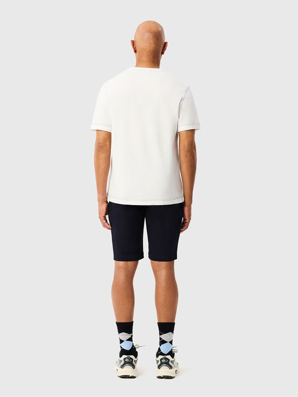 Shorts with logo embroidery in brown - 2