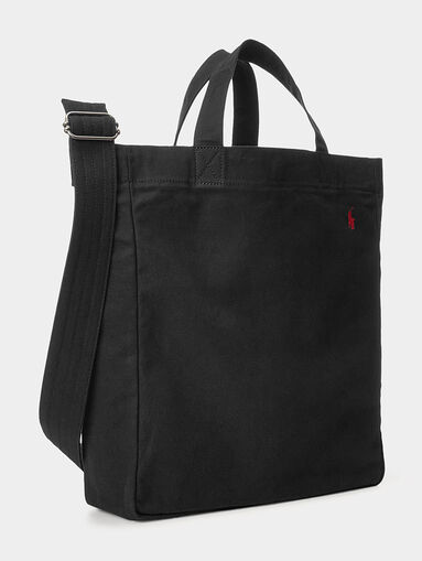 Black cotton tote bag - 5