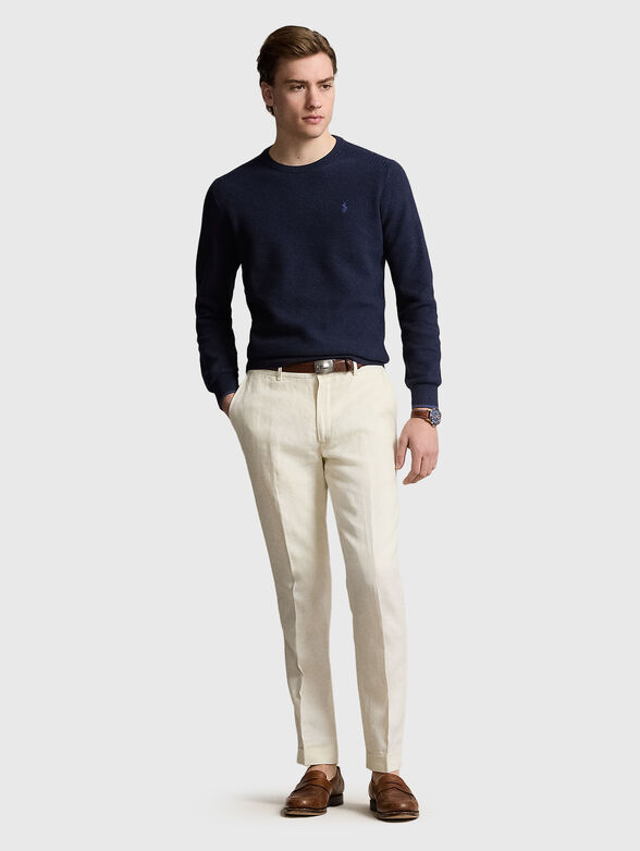 Sweater with oval neckline  - 2