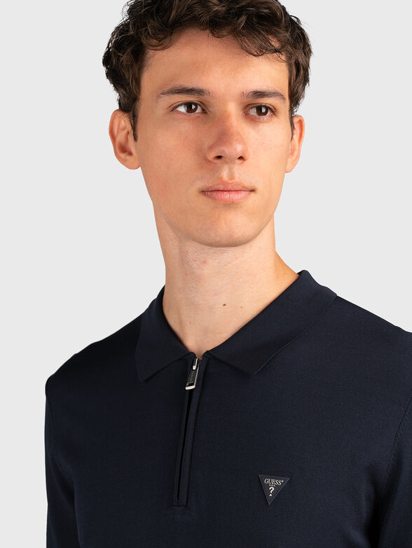 Black polo shirt - 4