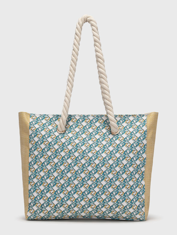 Beach bag with floral print - 1