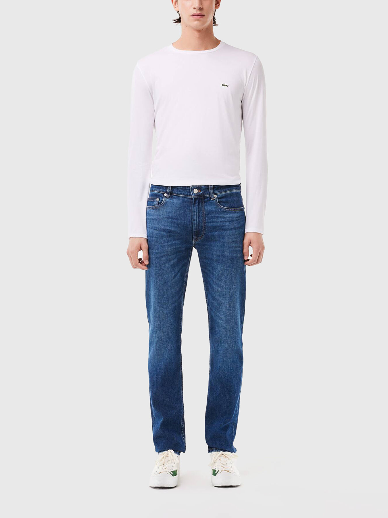 Black lacoste jeans top