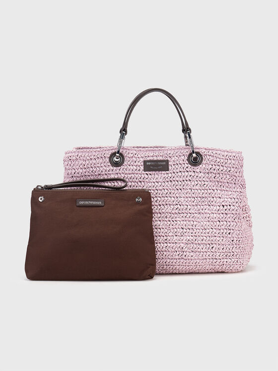 Large bag with knitted texture - 1