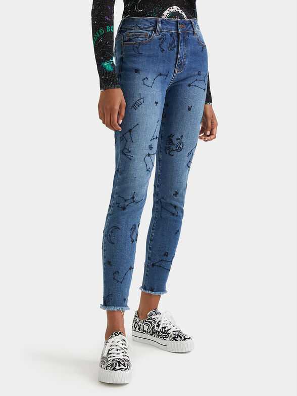 AUSTRA jeans with accent embroidery - 1