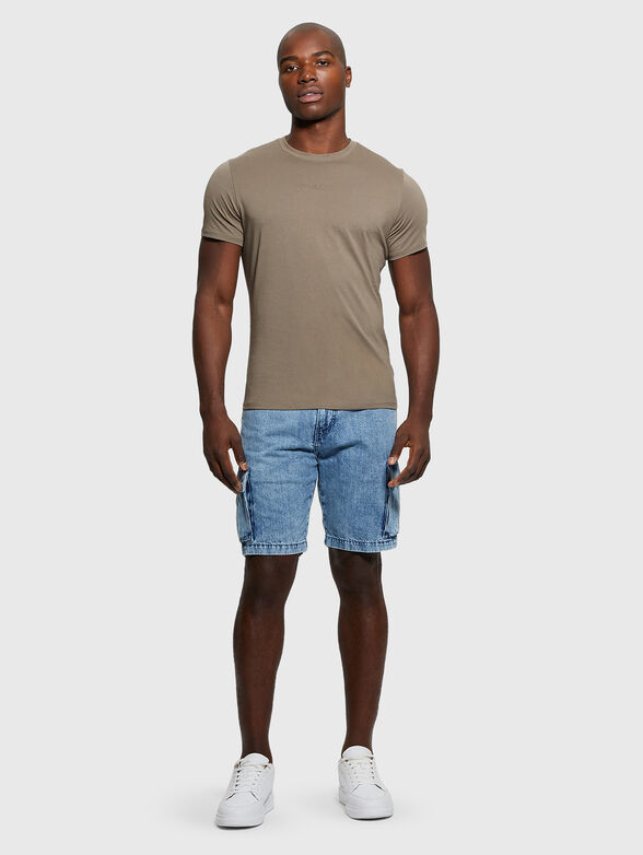 Black T-shirt with logo embroidery - 2
