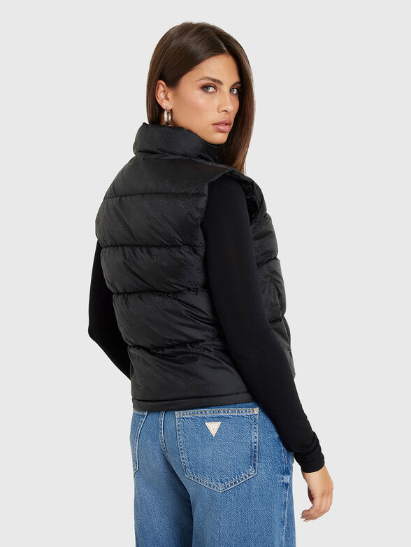 Quilted vest with monogram print - 3