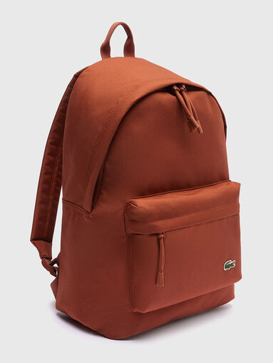 Unisex black backpack with logo detail - 3