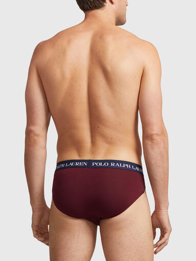 Set of three pairs of logo briefs - 3