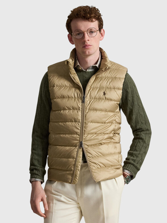 Down vest with two-way zip - 1