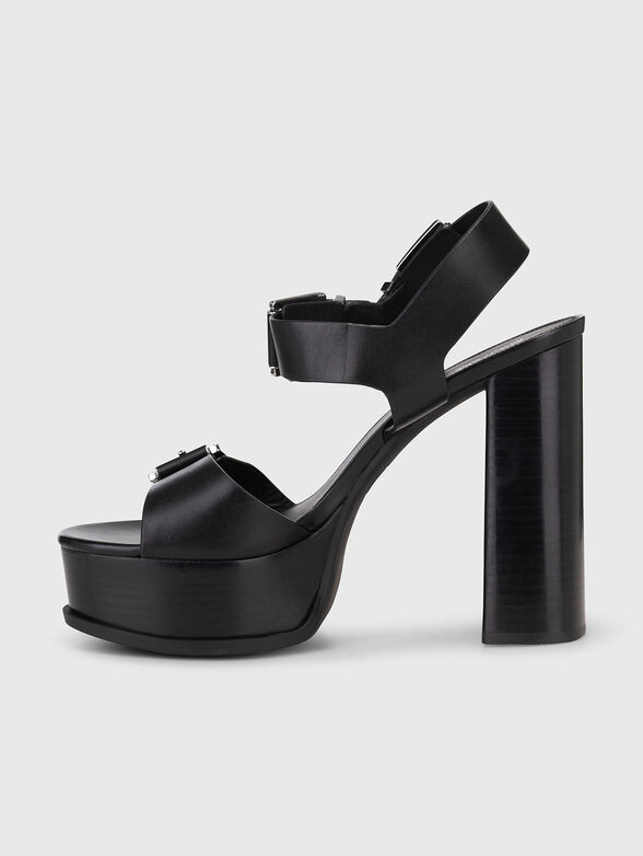 COLBY high heel leather sandals - 4