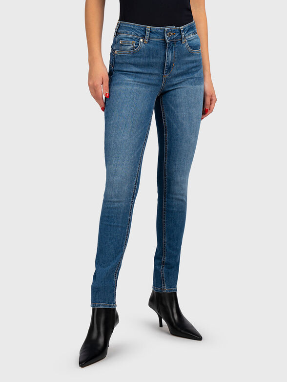 Skinny jeans with washed effect  - 1