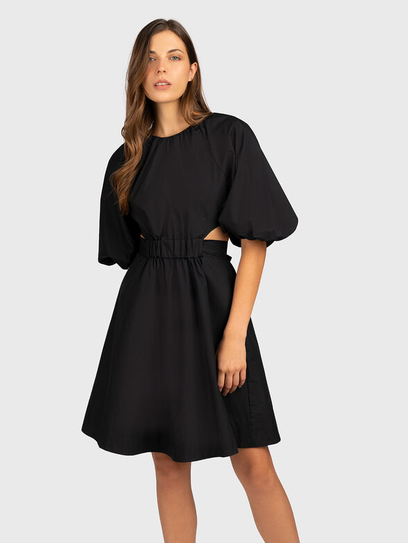 Cotton dress with cut out detail - 1