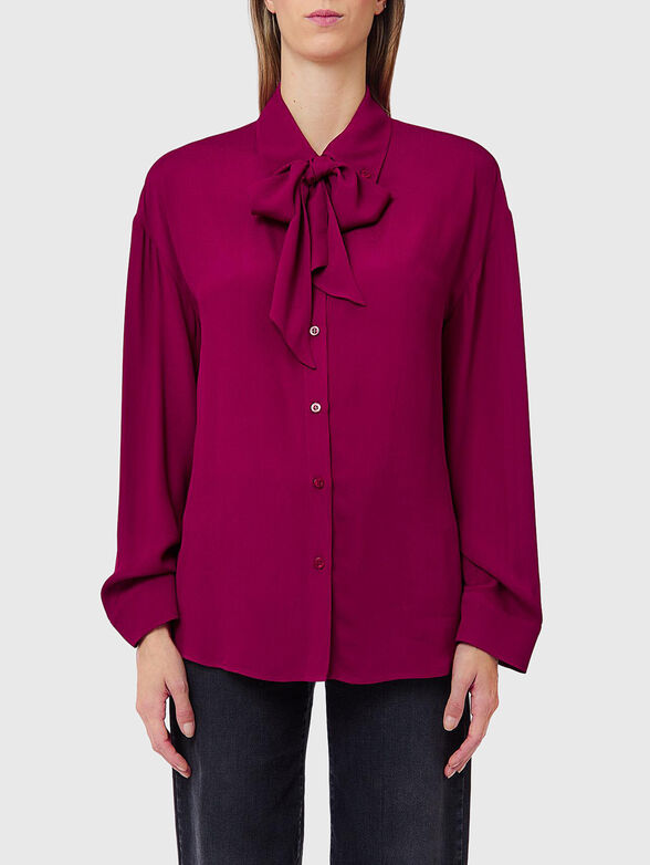 Blouse with accent ties - 1
