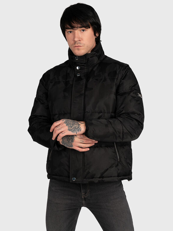 Padded jacket with detachable sleeves - 1