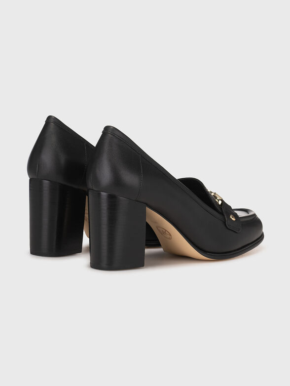 Logo accent leather pumps  - 3