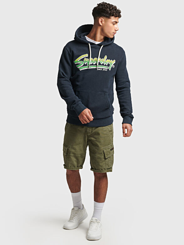 Dark blue hooded sweatshirt  - 2