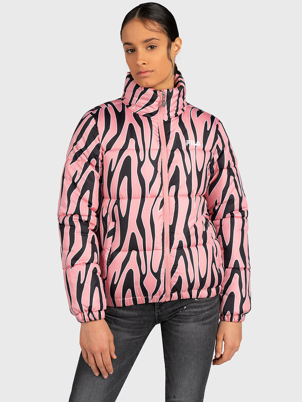 ENID padded jacket with accent print - 1