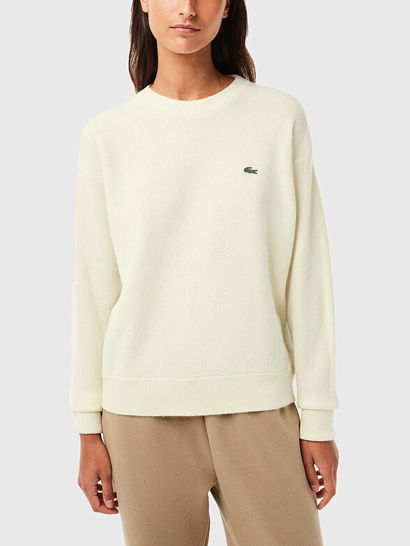 Dark blue wool sweater - 1