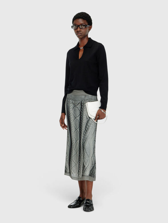 Cotton and silk sweater - 2