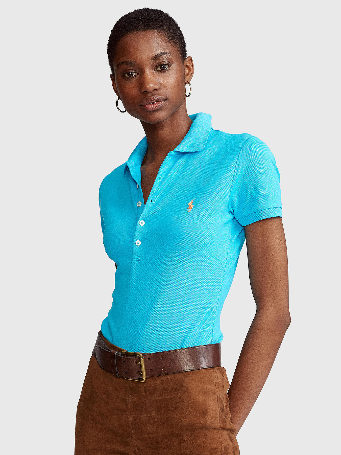 JULIE turquoise Polo shirt brand POLO RALPH LAUREN Globalbrandsstore en