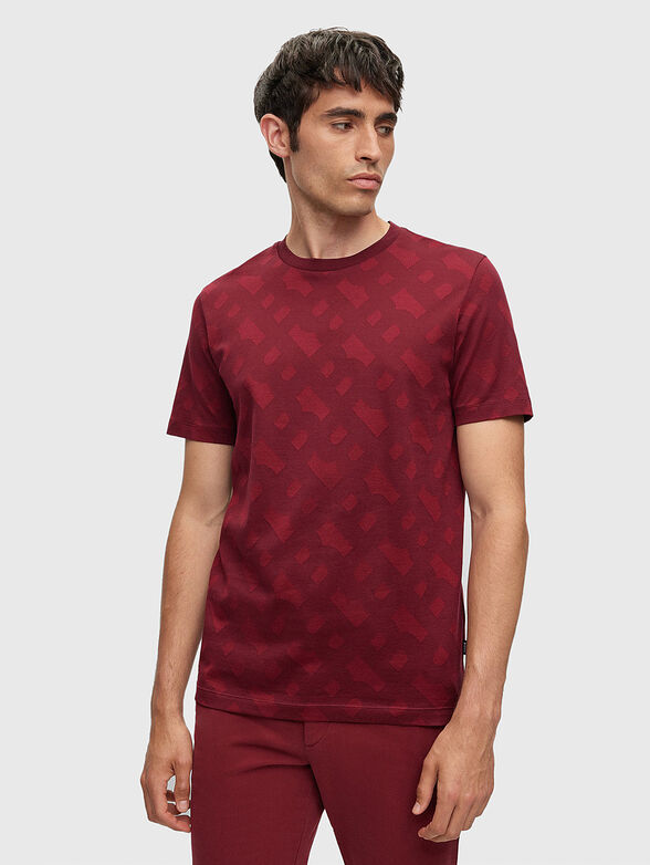 Monogram-logo effect T-shirt in black  - 1