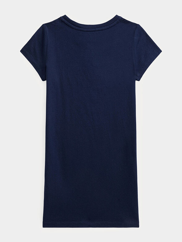 Polo Bear printed dark blue dress  - 2