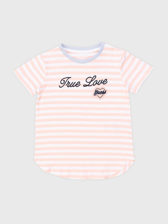 Striped cotton T-shirt - 1