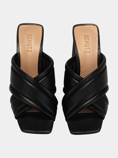 Black heeled sandals - 6