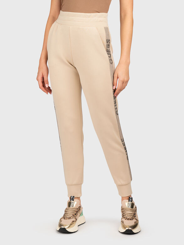 VICTOIRE SCUBA sweatpants in beige - 1