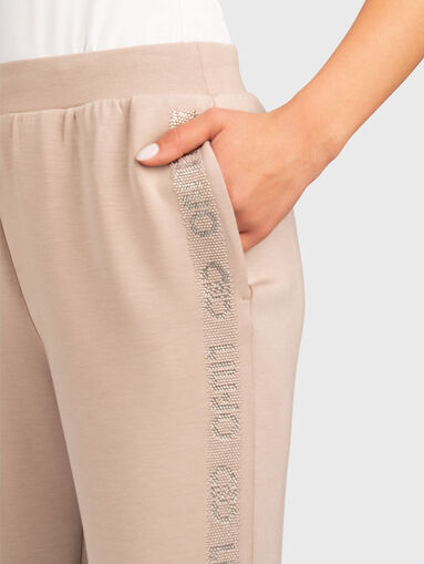 Sports pants with rhinestones - 4