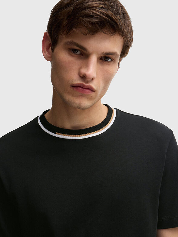 Roun neck cotton T-shirt - 4