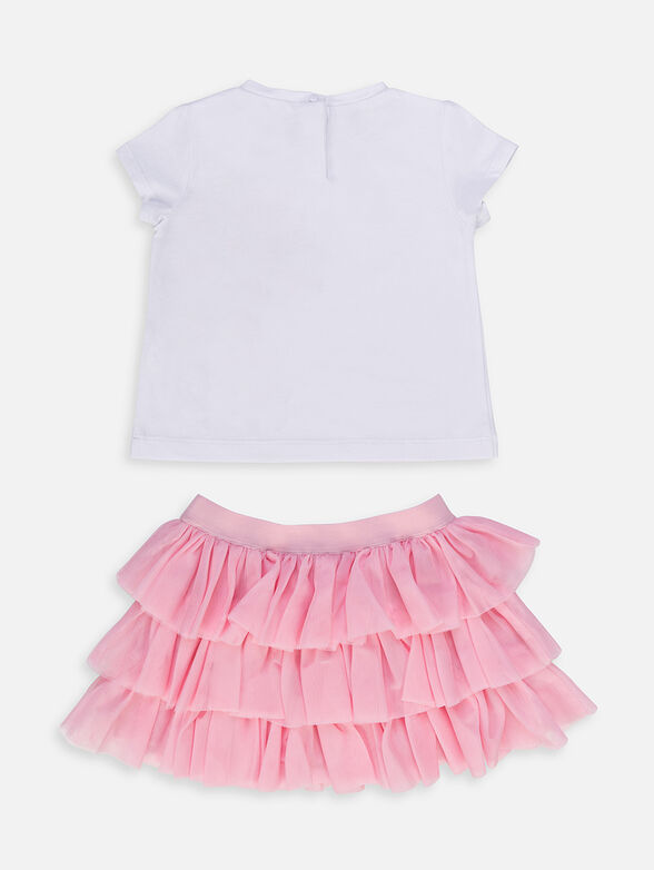 Set of two pieces in dark blue and white - 2