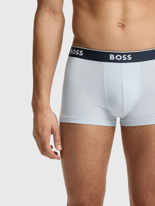 Set of three pairs of boxer shorts with a logo - 4