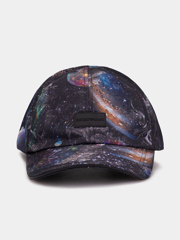 Baseball cap with multicolor print - 1