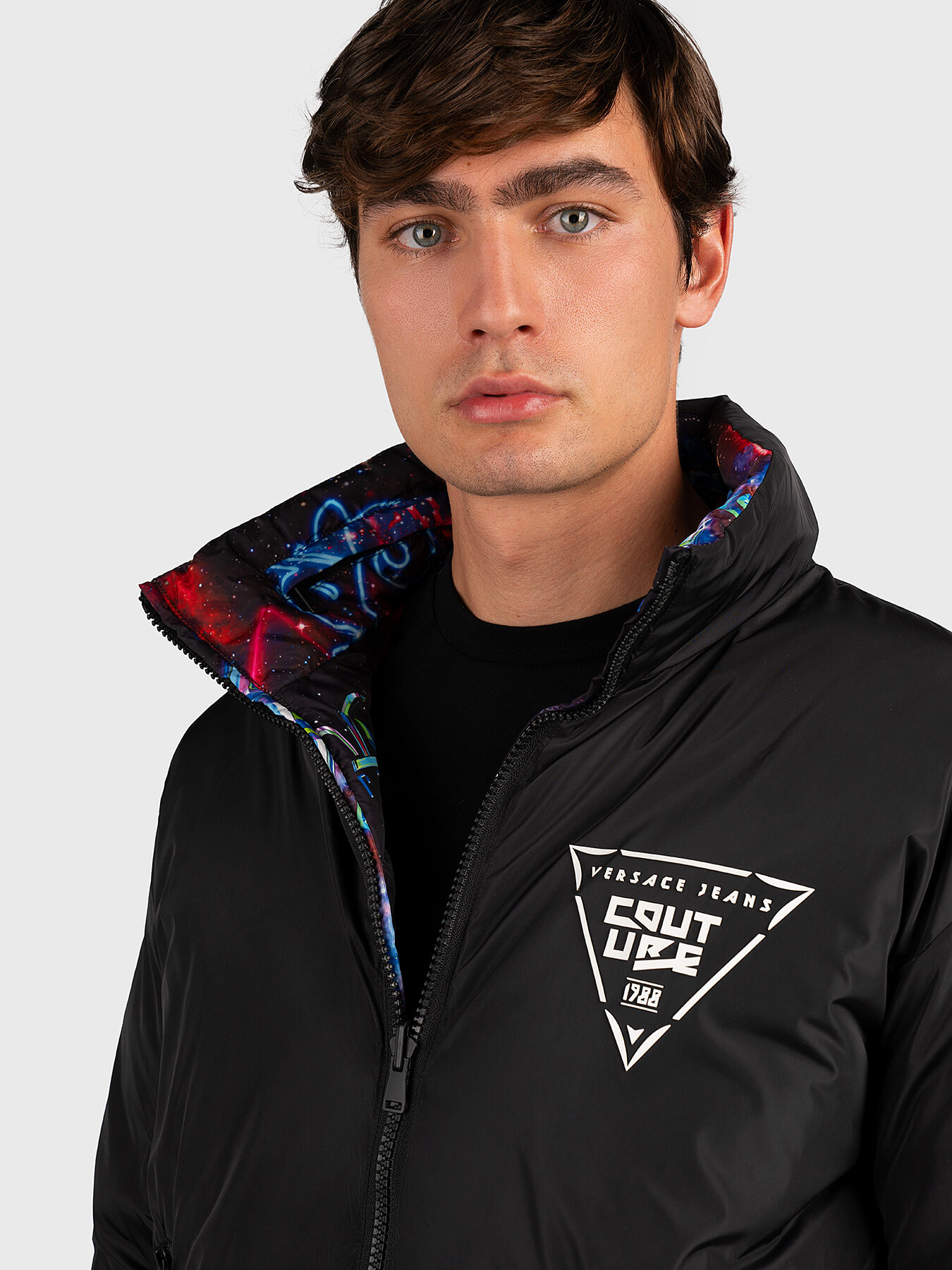 GALAXY reversible down jacket brand VERSACE JEANS COUTURE