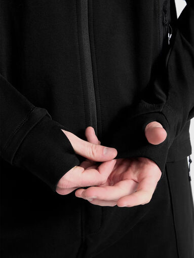 Black sweatshirt with zip - 5