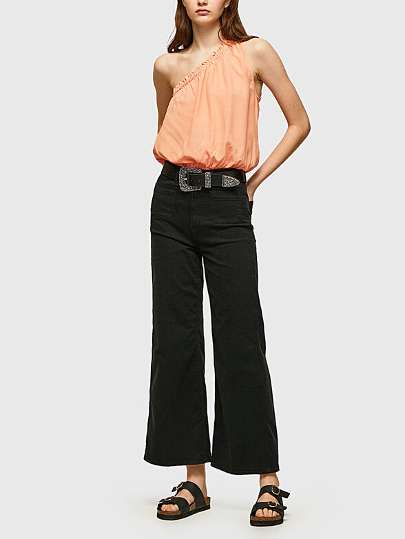 Orange top with one shoulder - 2