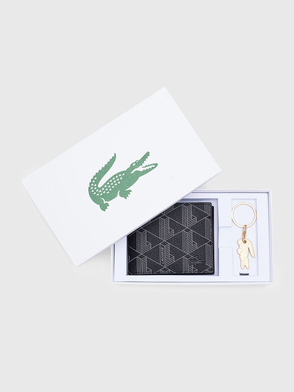 Wallet with print and keyring - 4
