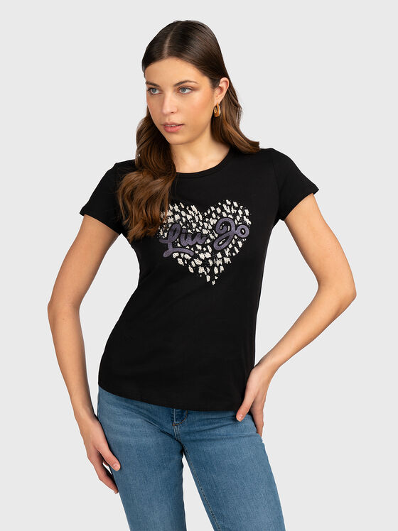 T-shirt with rhinestones - 1