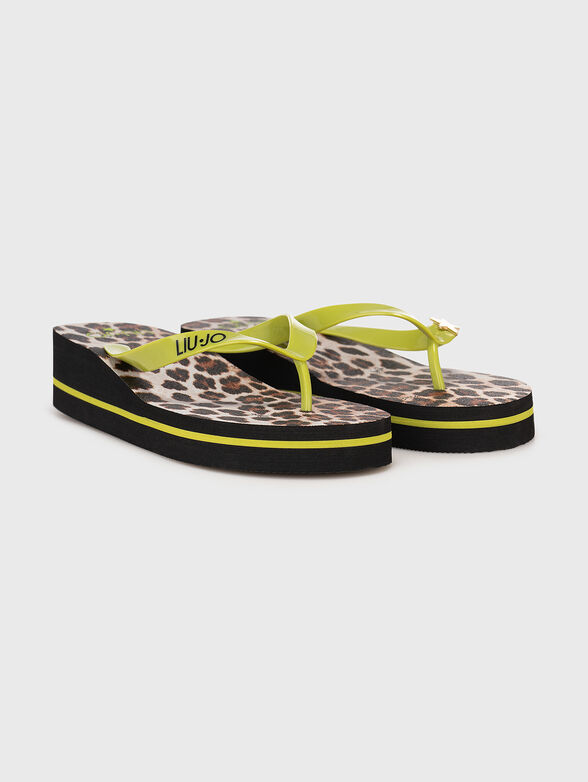 Animal print flip-flops - 2