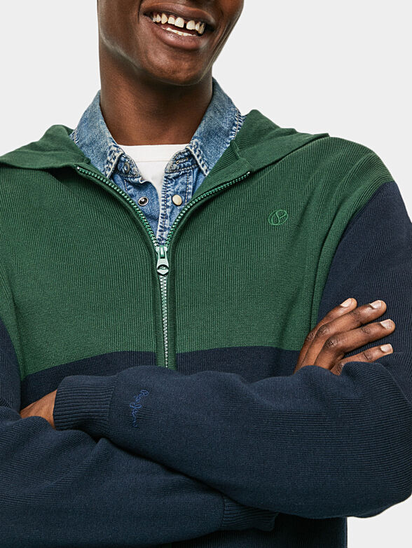 MARINO hoodie sweatshirt with zip - 4