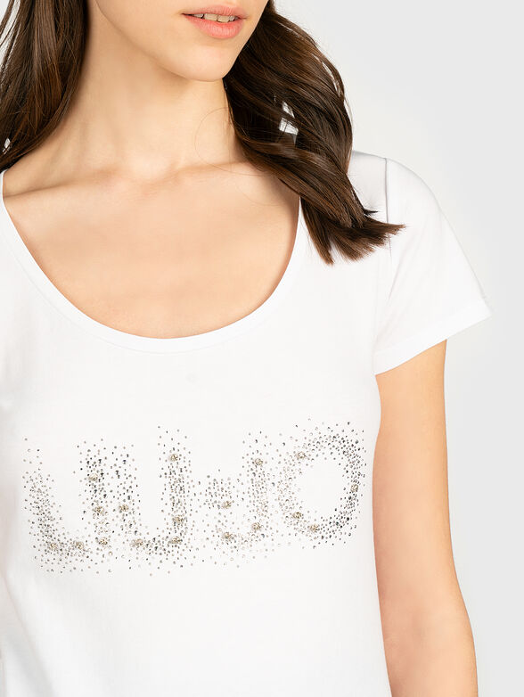 Black t-shirt with logo lettering - 2