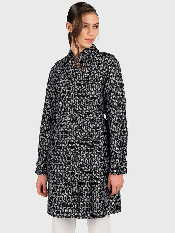Trench with logo print - 3