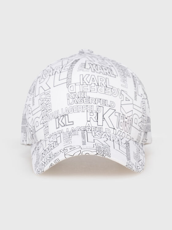 Baseball cap with black print - 1