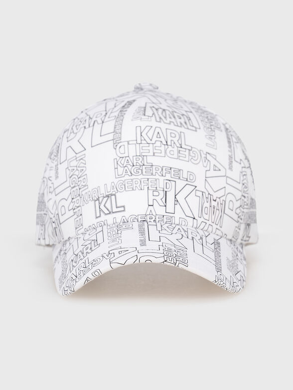 Baseball cap with black print - 1