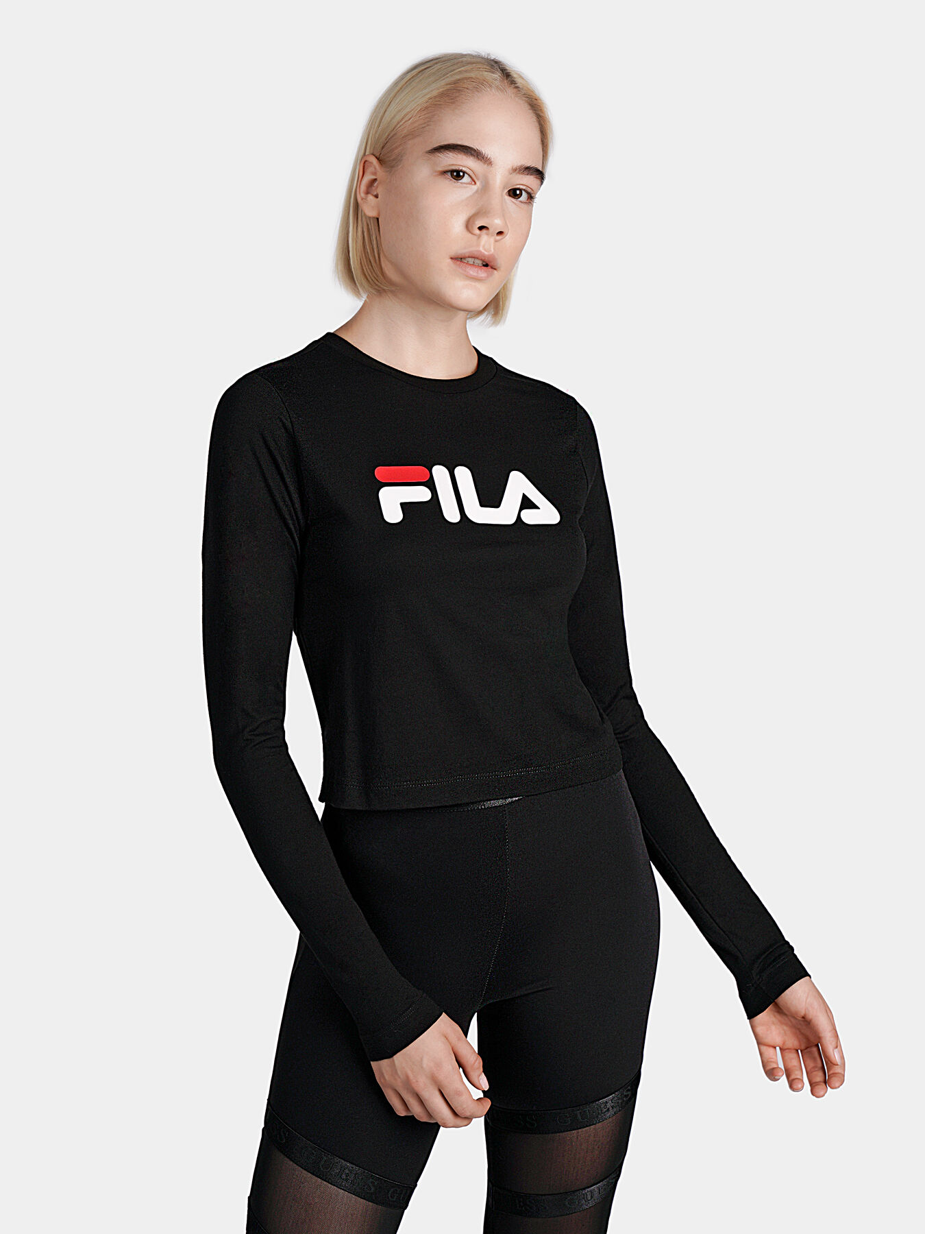 MARCELINE Cropped long sleeve shirt brand FILA Globalbrandsstore en