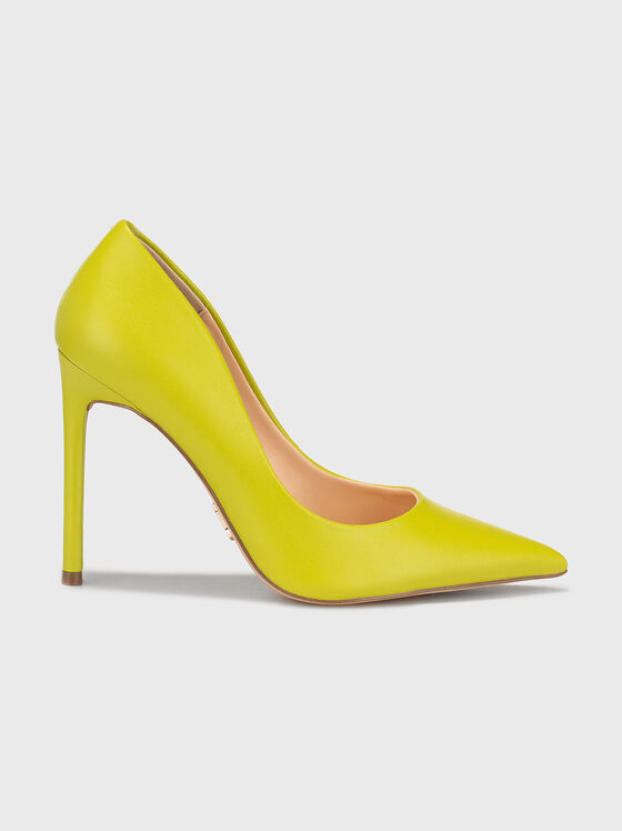 Обувки VAZE на висок ток в жълт цвят - 1